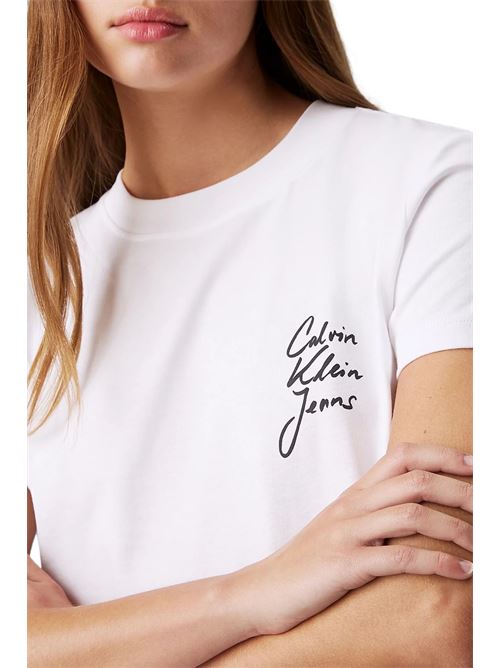 T-shirt signature bianca Calvin Klein Jeans | J20J224984YAF